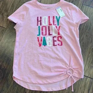 NWT Maurice’s girl’s Pink Christmas tshirt